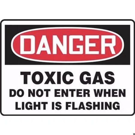 Accuform OSHA DANGER SAFETY SIGN TOXIC GAS MCHG042XT MCHG042XT